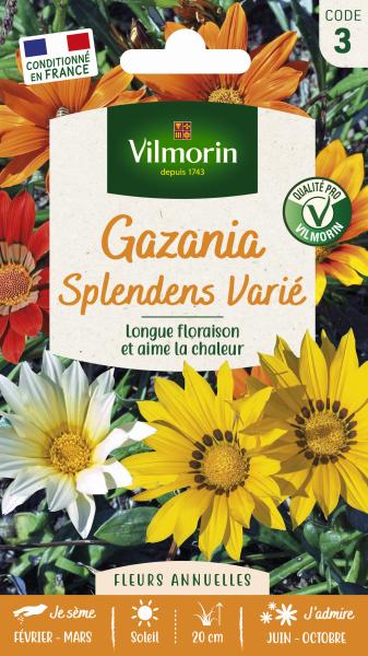 Fleurs - Gazania Splendens Varié - PACKAGING_RECTO